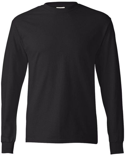 Hanes Authentic Long Sleeve T-shirt - Black