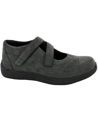 Drew Orchid Leather Slip-on Loafers - Black