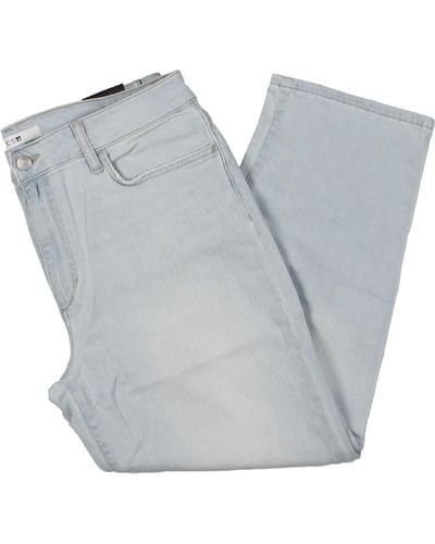Joe's Jeans High-rise Light Wash Straight Leg Jeans - Gray