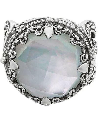 Konstantino Silver Pearl Ring - Gray