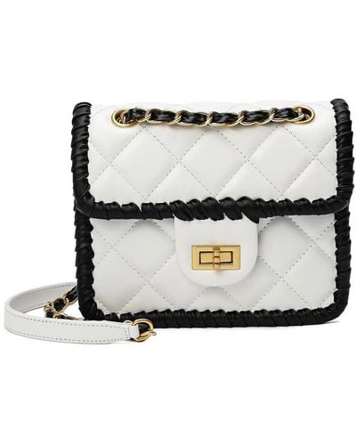 Tiffany & Fred Quilted Leather Crossbody - White