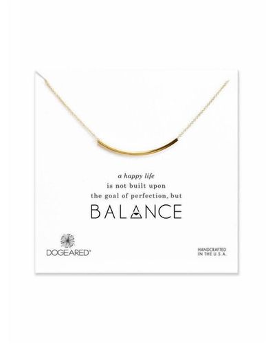 Dogeared Balance Necklace - White