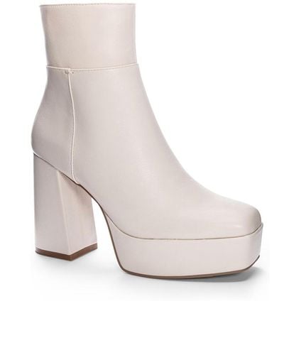 Chinese Laundry Norra Platform Bootie - White