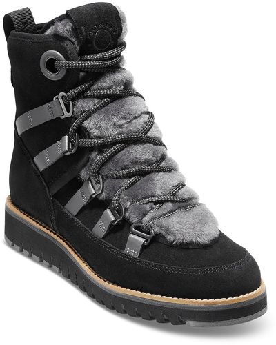 Cole Haan Zg Luxe Wr Hiker Leather Comfort Hiking Boots - Black