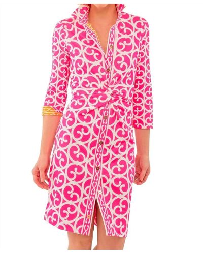 Gretchen Scott Pique Pinstripe Shirt - 2 Colors