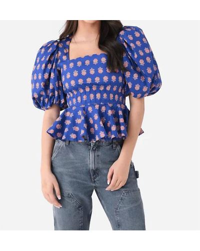 Hunter Bell Camille Top - Blue