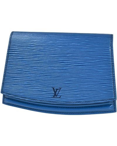 Louis Vuitton Tilsitt Leather Clutch Bag (pre-owned) - Blue