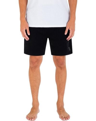 Hurley Fleece Sweatpants Casual Shorts - Black