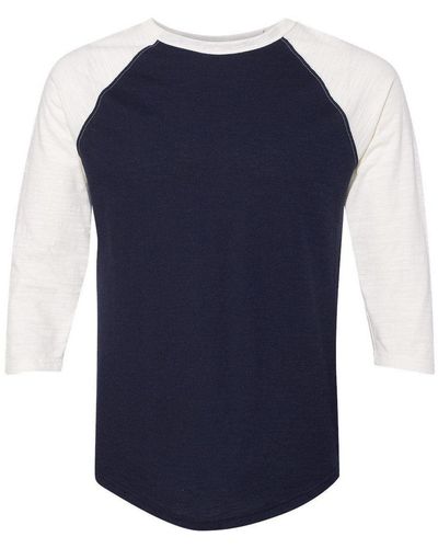 Champion Premium Fashion Raglan Three-quarter Sleeve Baseball T-shirt - Blue
