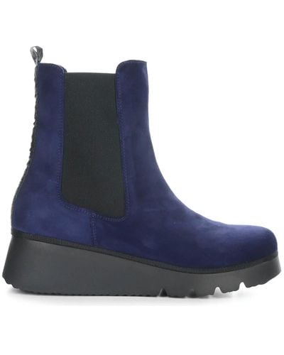 Fly London Chelsea Ankle Boots - Blue