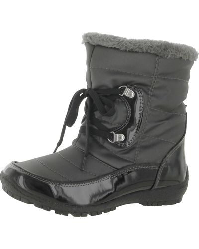 Maine Woods Kimberely Faux Fur Ankle Winter & Snow Boots - Black