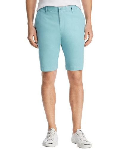 The Men's Store Twill Stretch Casual Shorts - Blue