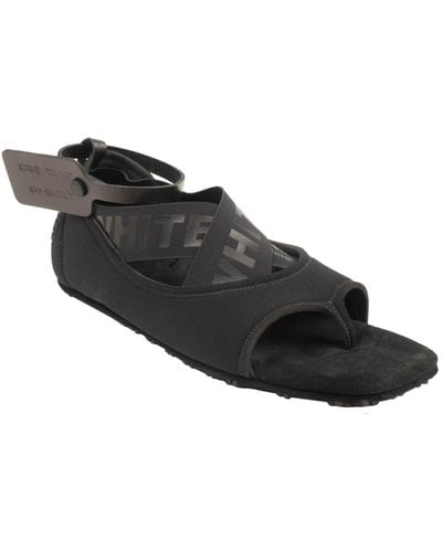 Off-White c/o Virgil Abloh Yoga Flat Shoes Sandals - Black