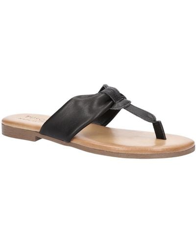 TUSCANY by Easy StreetR Aulibna Knot Front Cushioned Footbed Thong Sandals - Black