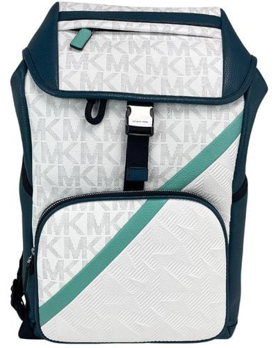 Michael Kors Signature Cooper Sport Flap Lagoon Large Backpack Bookbag Bag - Black