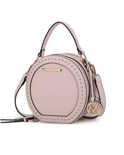 MKF Collection by Mia K Lydie Multi Compartment Crossbody Bag - Pink