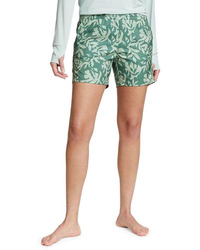 Eddie Bauer Marina Amphib Shorts - Print - Green