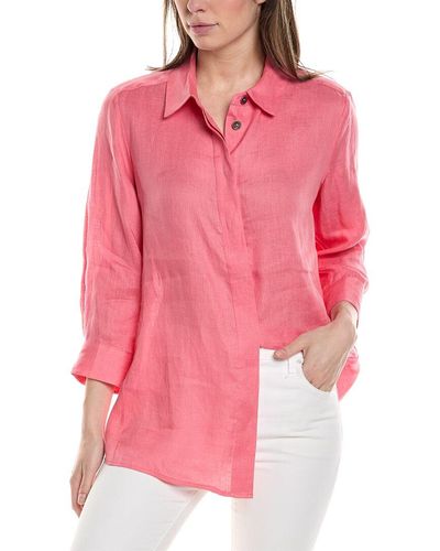 tyler boe Dora Linen Shirt - Pink