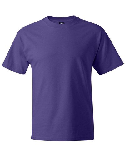 Hanes Beefy-t T-shirt - Purple