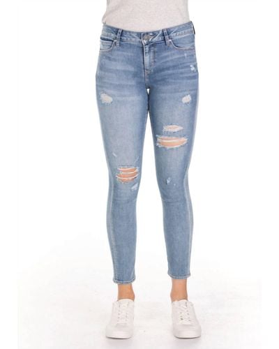 Articles of Society Carly Skinny Crop Jean - Blue