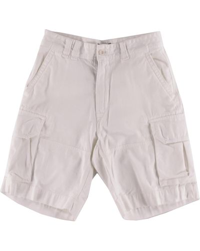 Polo Ralph Lauren Twill Flap Pockets Cargo Shorts - White