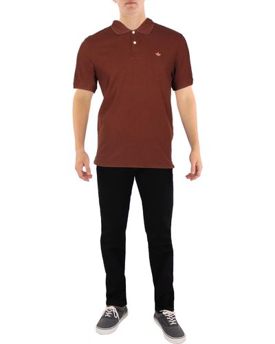 Dockers Short Sleeve Slim Fit Polo - Red