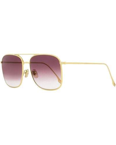 Victoria Beckham Square Sunglasses Vb202s Gold 59mm - Black