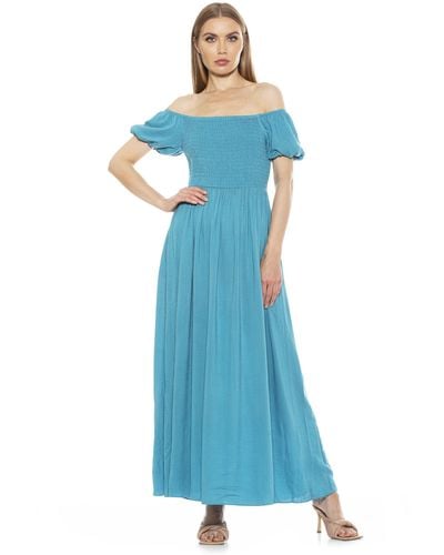 Alexia Admor Leia Maxi Dress - Blue