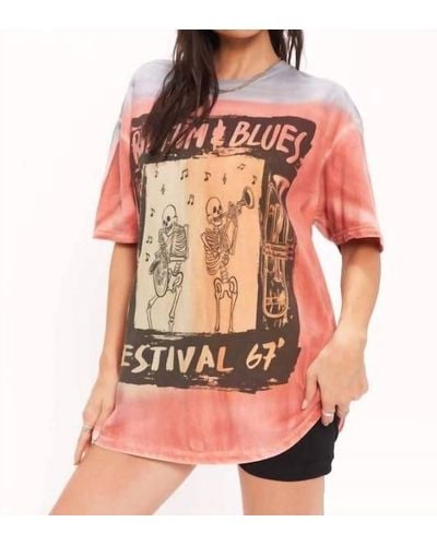 Project Social T Rhythm & Blues Relaxed Tee - Pink