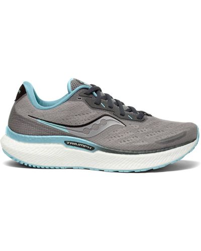 Saucony Triumph 19 Running Shoes - Medium Width - Gray