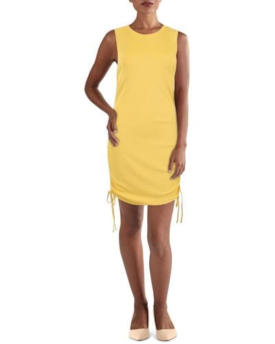 BB Dakota Smokeshow Sleeveless Mini Bodycon Dress - Yellow