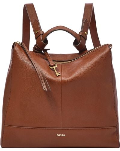 Fossil Elina Convertible Small Backpack - Brown