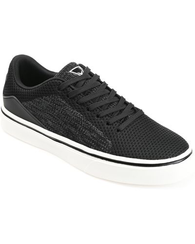 Vance Co. Desean Knit Casual Sneaker - Black