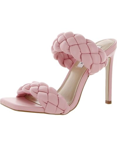 Steve Madden Kenley Dressy Square Toe Dress Sandals - Pink