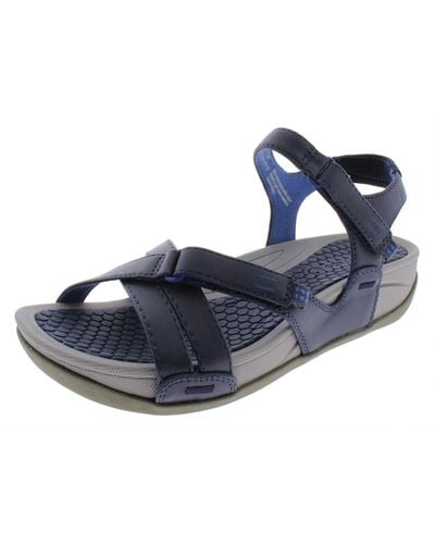 BareTraps Danny Rebound Technology Outdoor Wedge Sandals - Blue