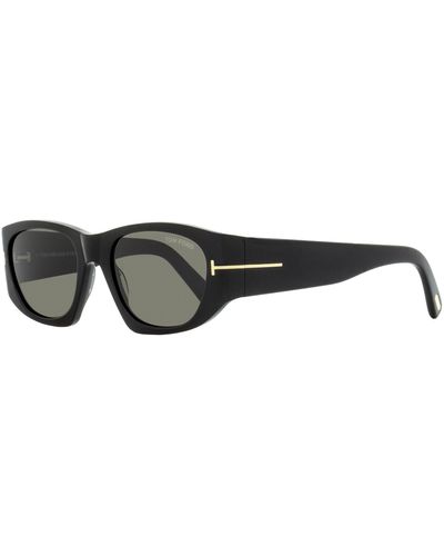 Tom Ford Rectangular Sunglasses Tf987 Cyrille-02 01a 53mm - Black