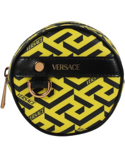 Versace La Greca Micro Pouch - Yellow