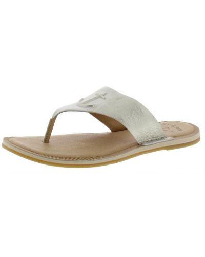 Sperry Top-Sider Seaport Metallic Slip On Thong Sandals