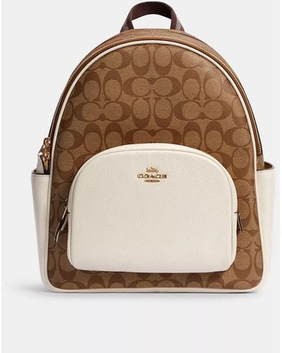 COACH Court Backpack - Natural