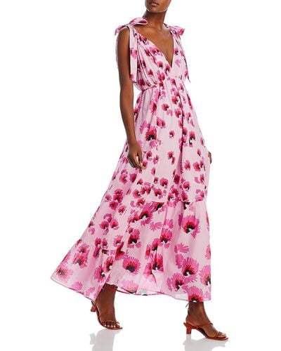 brand: Banjanan Cosmos Cotton Long Maxi Dress - Pink