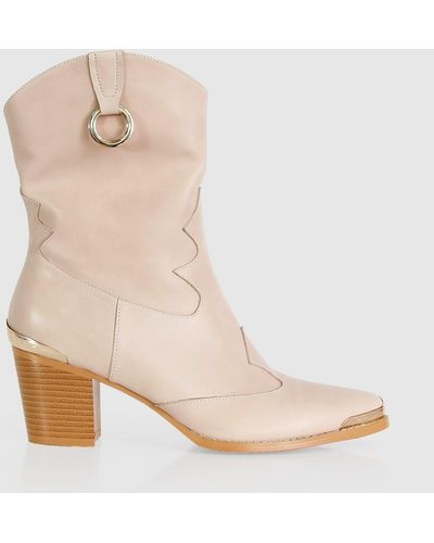 Belle & Bloom Dallas Western Boot - Natural