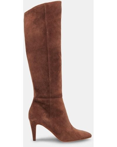 Dolce Vita Haze Boots Cocoa Suede - Brown