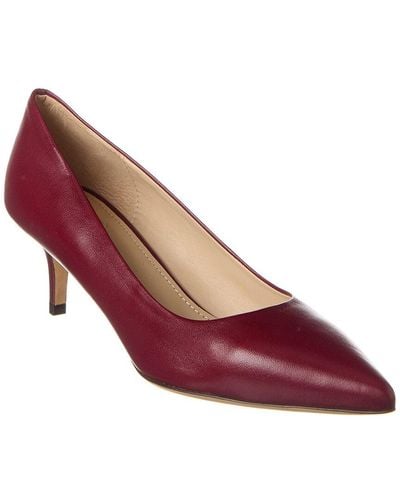 Theory City 55 Pump Leather Pump - Red