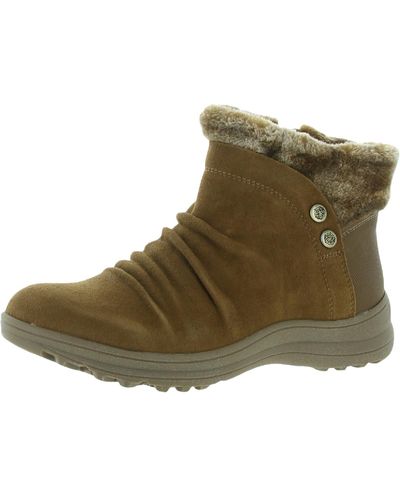 BareTraps Aeron Leather Faux Fur Winter & Snow Boots - Green