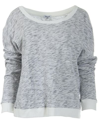 Splendid French Terry Marled Sweatshirt - Gray