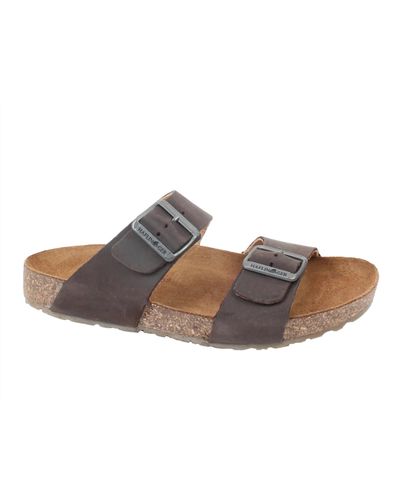 Haflinger Andrea Two Strap Sandals - Brown
