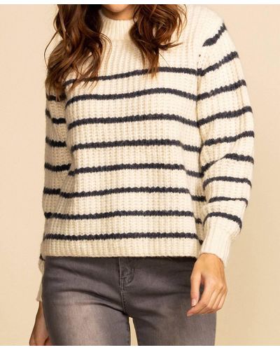 Pink Martini Ally Pullover Sweater In Beige - Natural