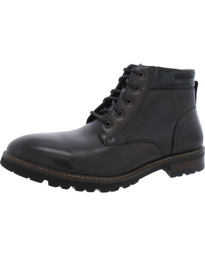 Florsheim Leather Lace-up Chukka Boots - Black