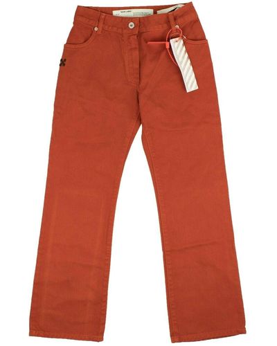 Off-White c/o Virgil Abloh Orange Diag Stripe Flared Jeans