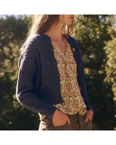 The Great The Stable Cardigan - Blue